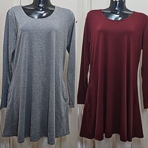 Lidy Solid Pocket Swing Tunic